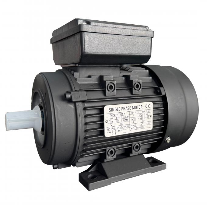 50Hz 0.75KW 1HP 1440rpm คอนเดสซิเตอร์ระยะเดียว-เริ่มการทํางาน มอเตอร์อินดูชั่นแบบไม่สมอง 220V/230V AC โวลต้า 60Hz ความถี่กําลังตั้ง 0