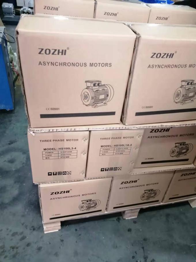 50Hz 60Hz กันน้ํา 0.09kw 0.12Hp เครื่องยนต์ไฟฟ้าสี่ขั้วแบบไม่สมอง 380V 1500RPM สามเฟสปิด 220V แอค โวลเตจ 19