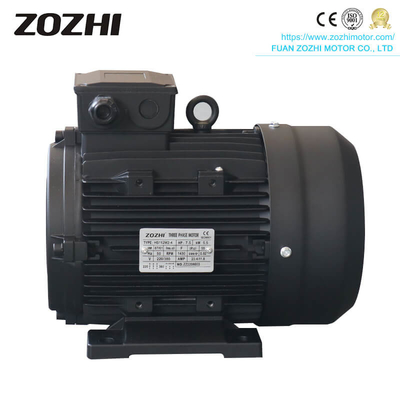 ZOZHI  7.5HP/5.5KW Hollow Shaft Motor 380V Three Phase 1400RPM With 24MM Female Shaft And IEC Frame 112